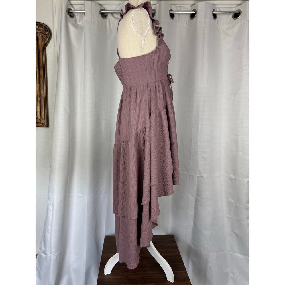 Joyfolie Mauve High Low Dress Ruffle Strap Boho Girls 14 - Picture 6 of 8